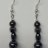Boucles d oreilles hematite 1 