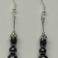 Boucles d oreilles hematite 2 