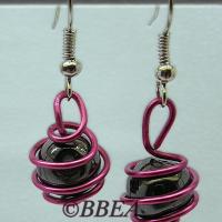 Boucles d oreilles hematite 3658