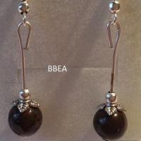 Boucles d oreilles jaspe brechia 2 2