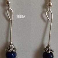 Boucles d oreilles lapis lazuli ange