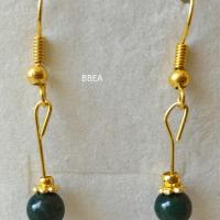 Boucles d oreilles malachite 7 