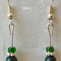 Boucles d oreilles malachite 9 