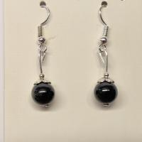 Boucles d oreilles onyx