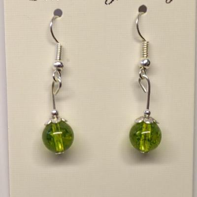 Boucles d oreilles peridot