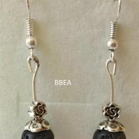 Boucles d oreilles pierre de lave 3 