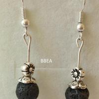 Boucles d oreilles pierre de lave 4 