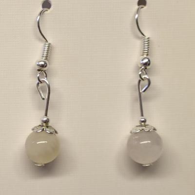 Boucles d oreilles pierre de lune