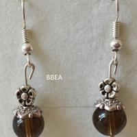 Boucles d oreilles quartz fume 7 