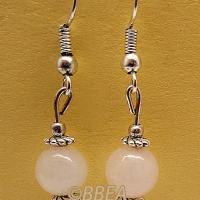 Boucles d oreilles quartz rose 2893