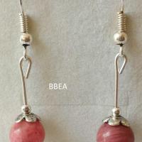 Boucles d oreilles rhodocrosite 5 