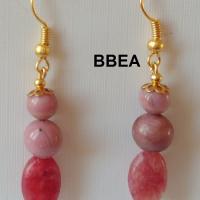 Boucles d oreilles rhodocrosite