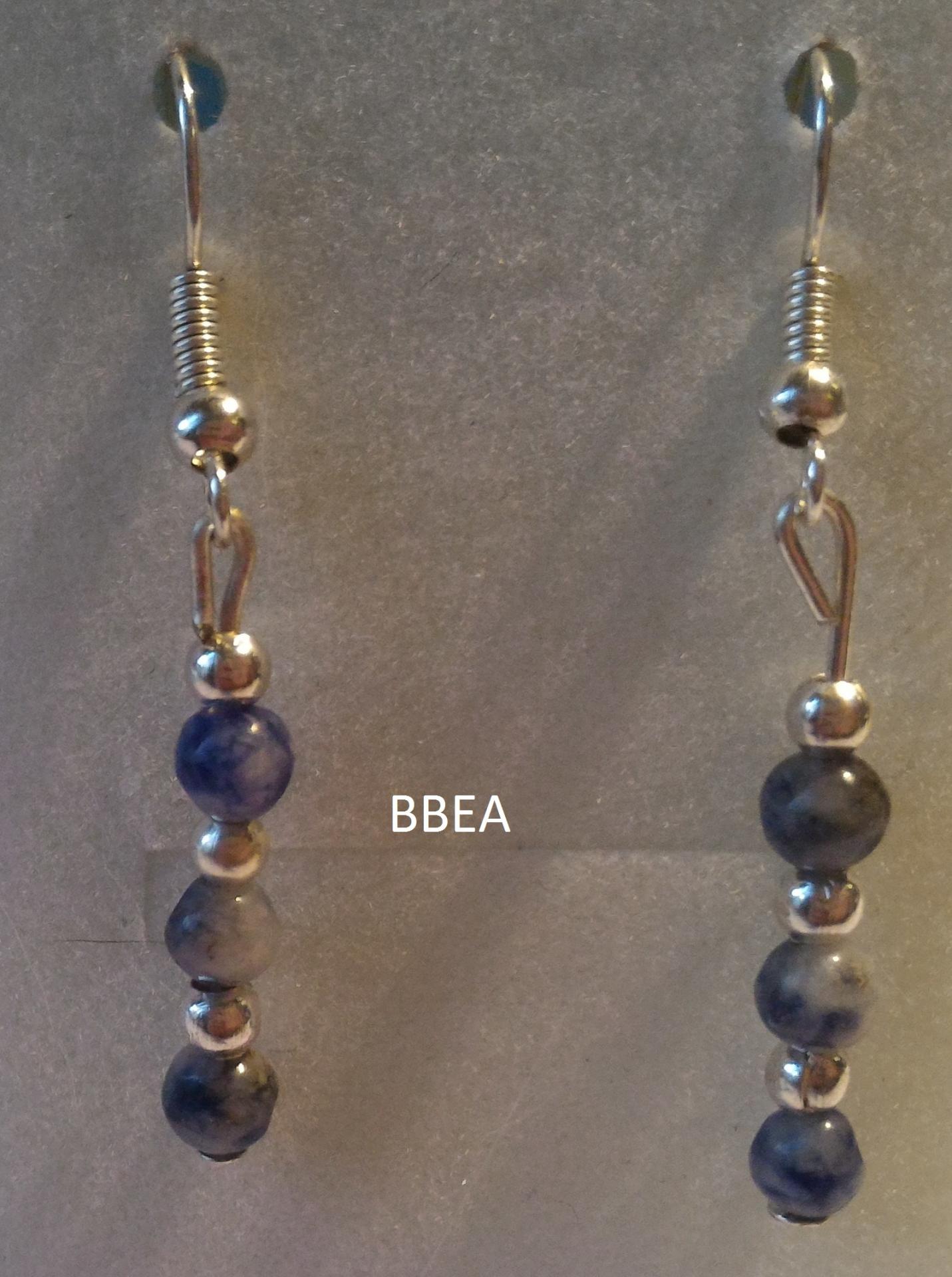 Boucles d oreilles sodalite 2 1