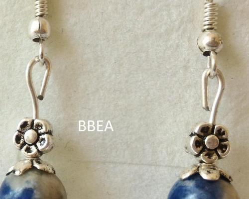 Boucles d oreilles sodalite 5 2