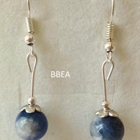 Boucles d oreilles sodalite 7 1