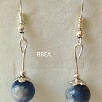 Boucles d oreilles sodalite 7 1