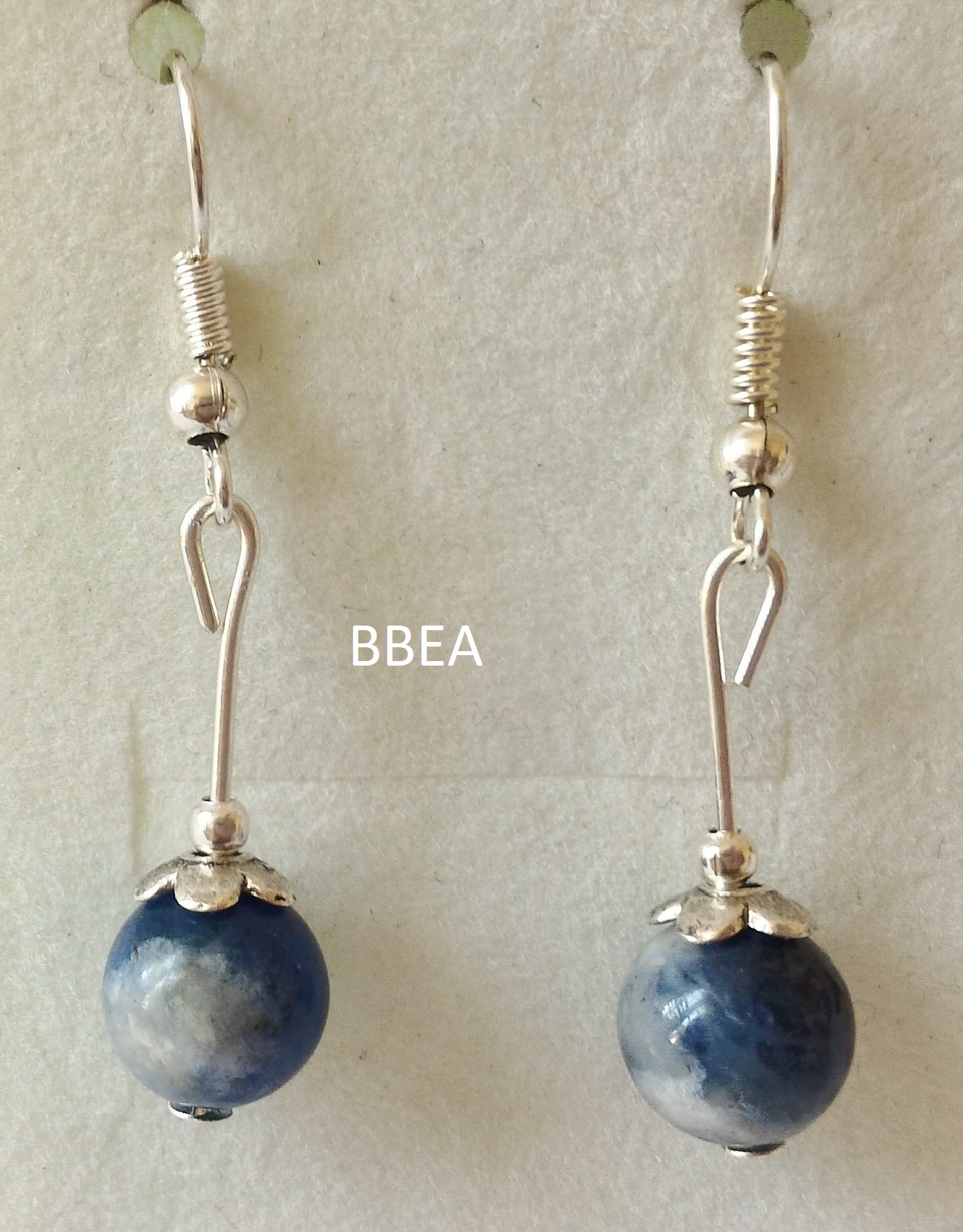 Boucles d oreilles sodalite 7 1