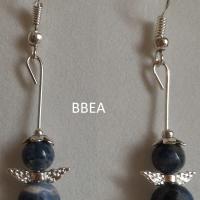 Boucles d oreilles sodalite ange 1