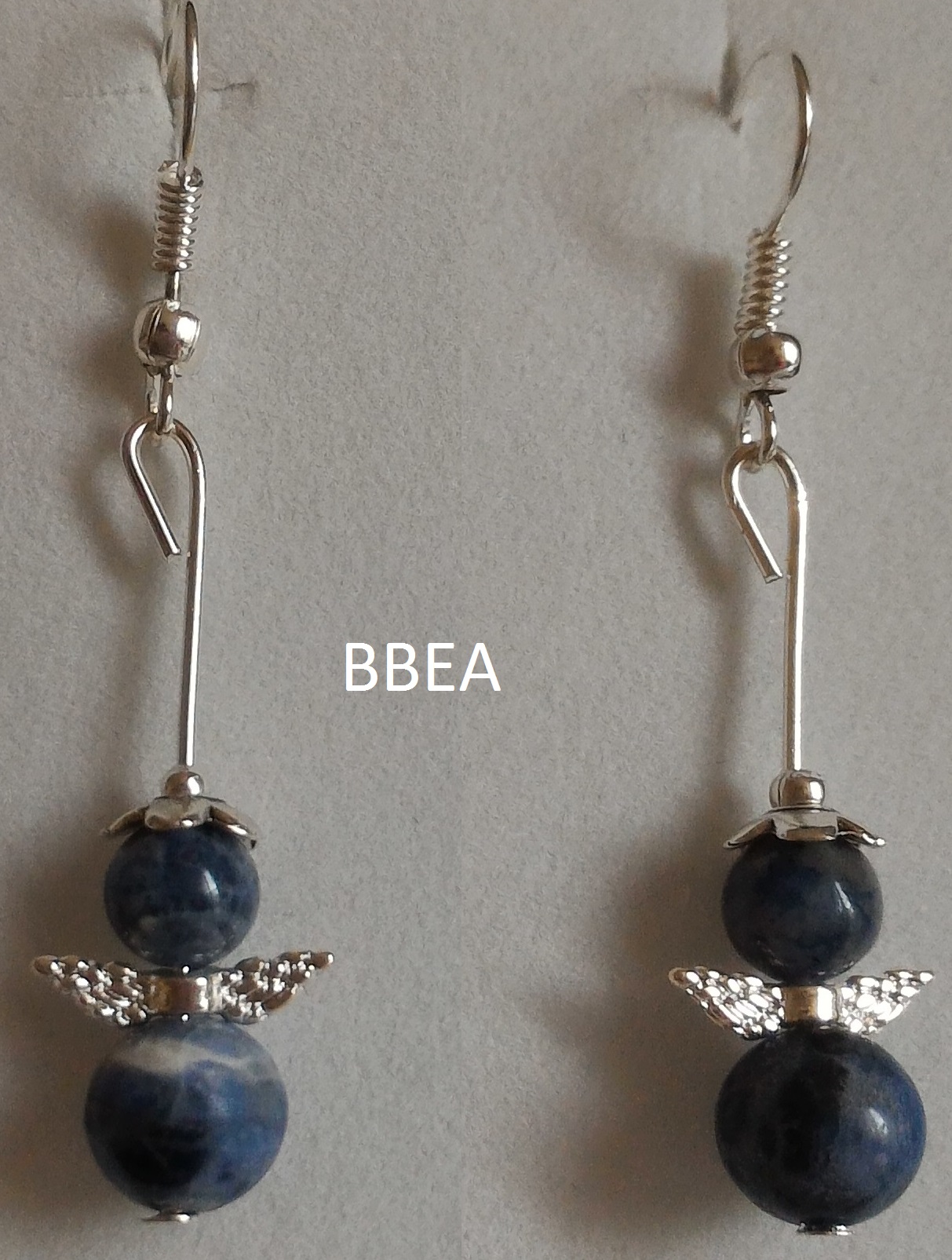 Boucles d oreilles sodalite ange 1