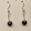 Boucles d oreilles tourmaline noire 2 