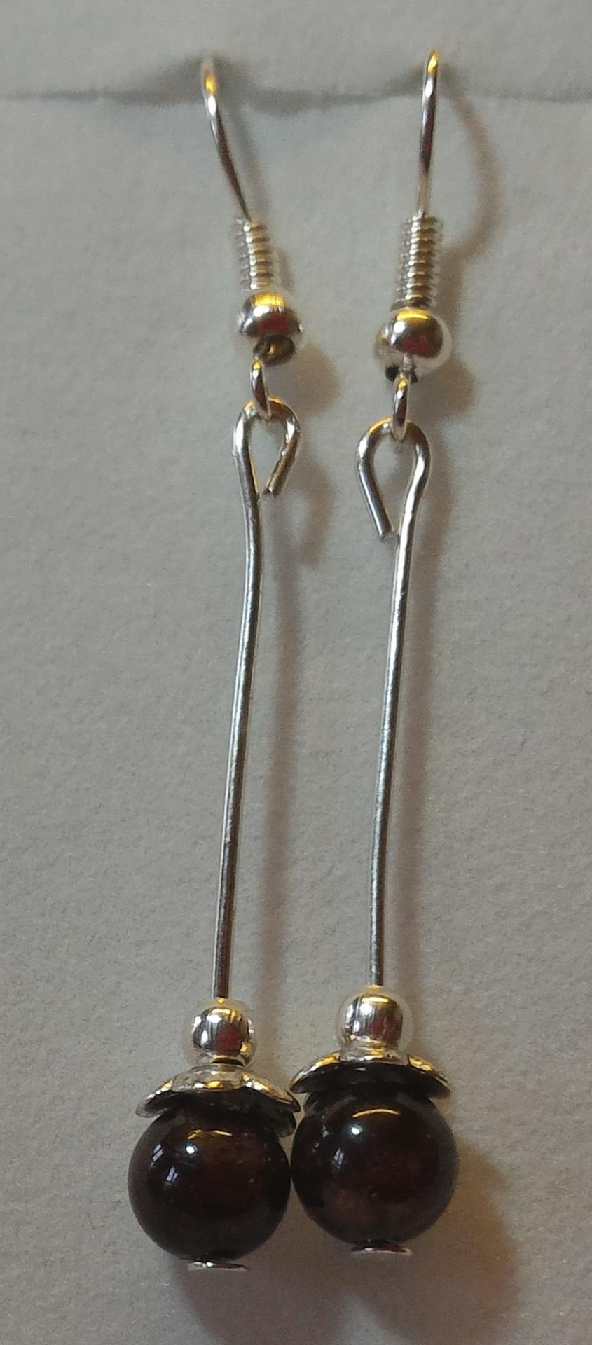 Boucles grenat 6 mm 3