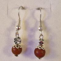 Boucles jaspe rouge 2 