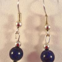 Boucles lapis lazuli 10 