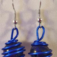 Boucles lapis lazuli 13 