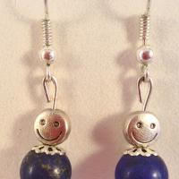 Boucles lapis lazuli 2 