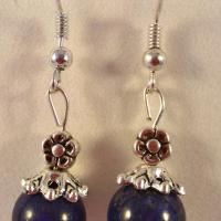 Boucles lapis lazuli 9 