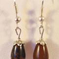 Boucles obsidienne marron 1 