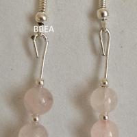 Boucles quartz rose 2 