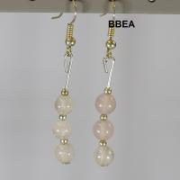 Boucles quartz rose