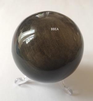 Boule obsidienne doree 6 cm 231g 1 