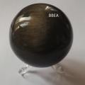 Boule obsidienne doree 6 cm 231g 2 