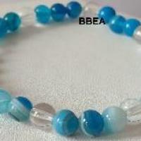 Bracelet agate bleue 3
