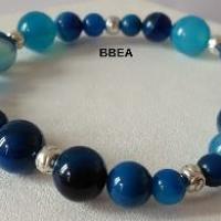 Bracelet agate bleue 5 