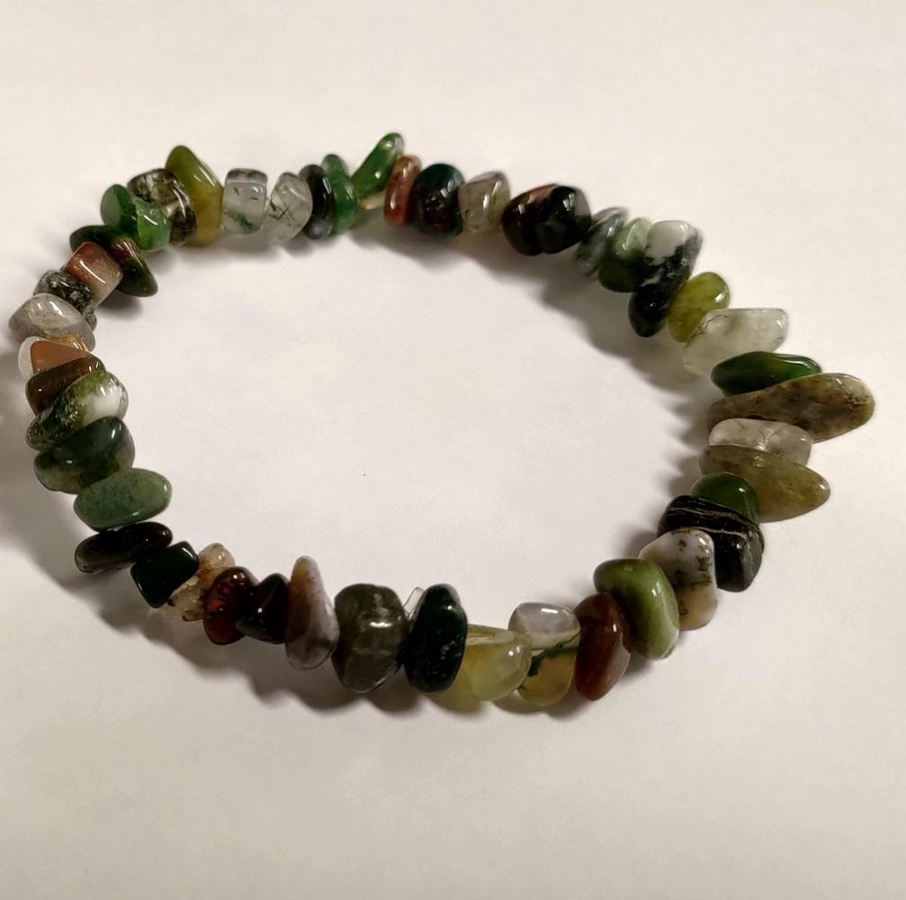 Bracelet agate mousse 2