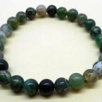 Bracelet agate mousse2746 3