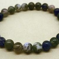 Bracelet agate mousse2746 4