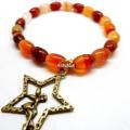 Bracelet agate orange2842 2 