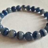 Bracelet aventurine bleue 8 mm 3