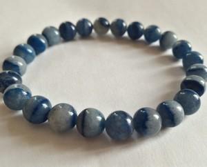 Bracelet aventurine bleue 8 mm 3