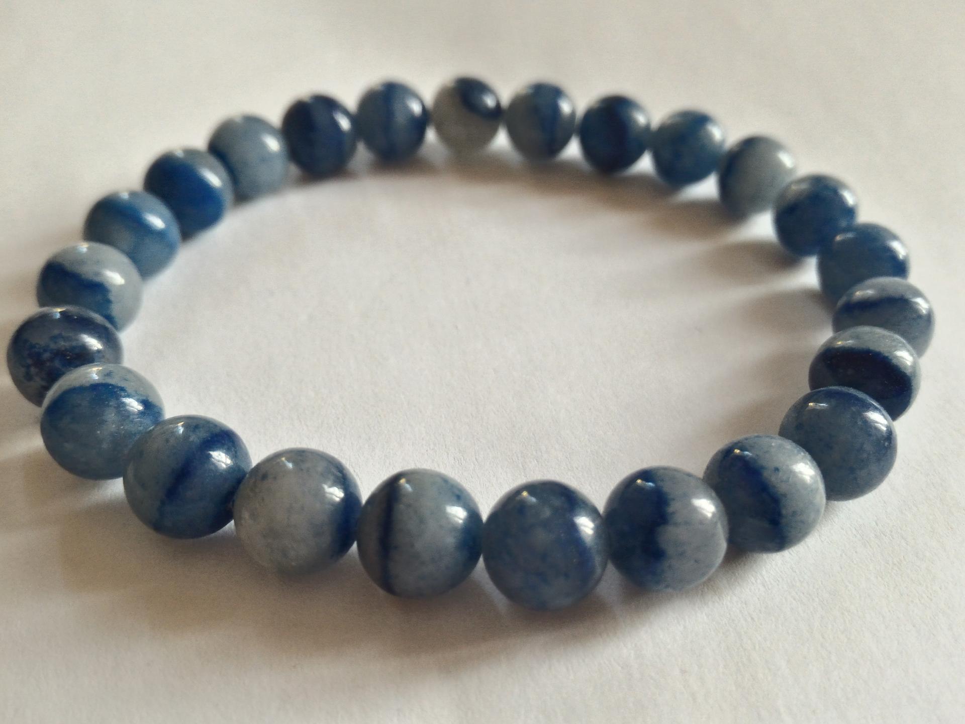 Bracelet aventurine bleue 8 mm