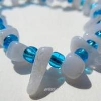 Bracelet calcedoine bleue chips 1447 1 