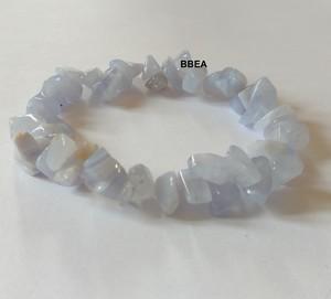 Bracelet calcedoine bleue chips 2 1