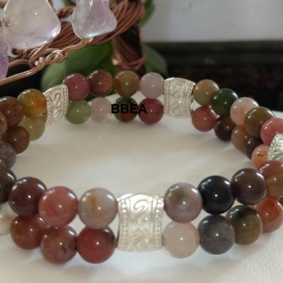 Bracelet double agate indienne