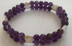 Bracelet double amethyste 1 