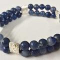 Bracelet double aventurine bleue 1