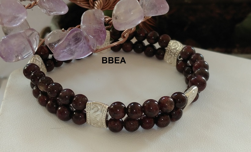Bracelet double grenat